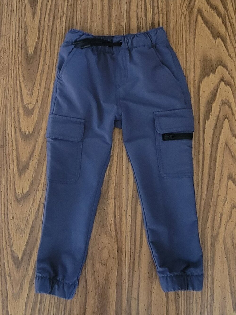 Cat & Jack Boys 3T Gray Cargo Jogger Pants Drawstring Pockets